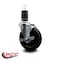 Service Caster 5'' Hard Rubber Swivel 1-5/8'' Expanding Stem Caster with Brake SCC-EX20S514-HRS-TLB-158 - alternate 2